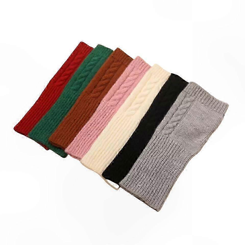 Multicolor Factory Seconds Cashmere Gloves with Open Fingers