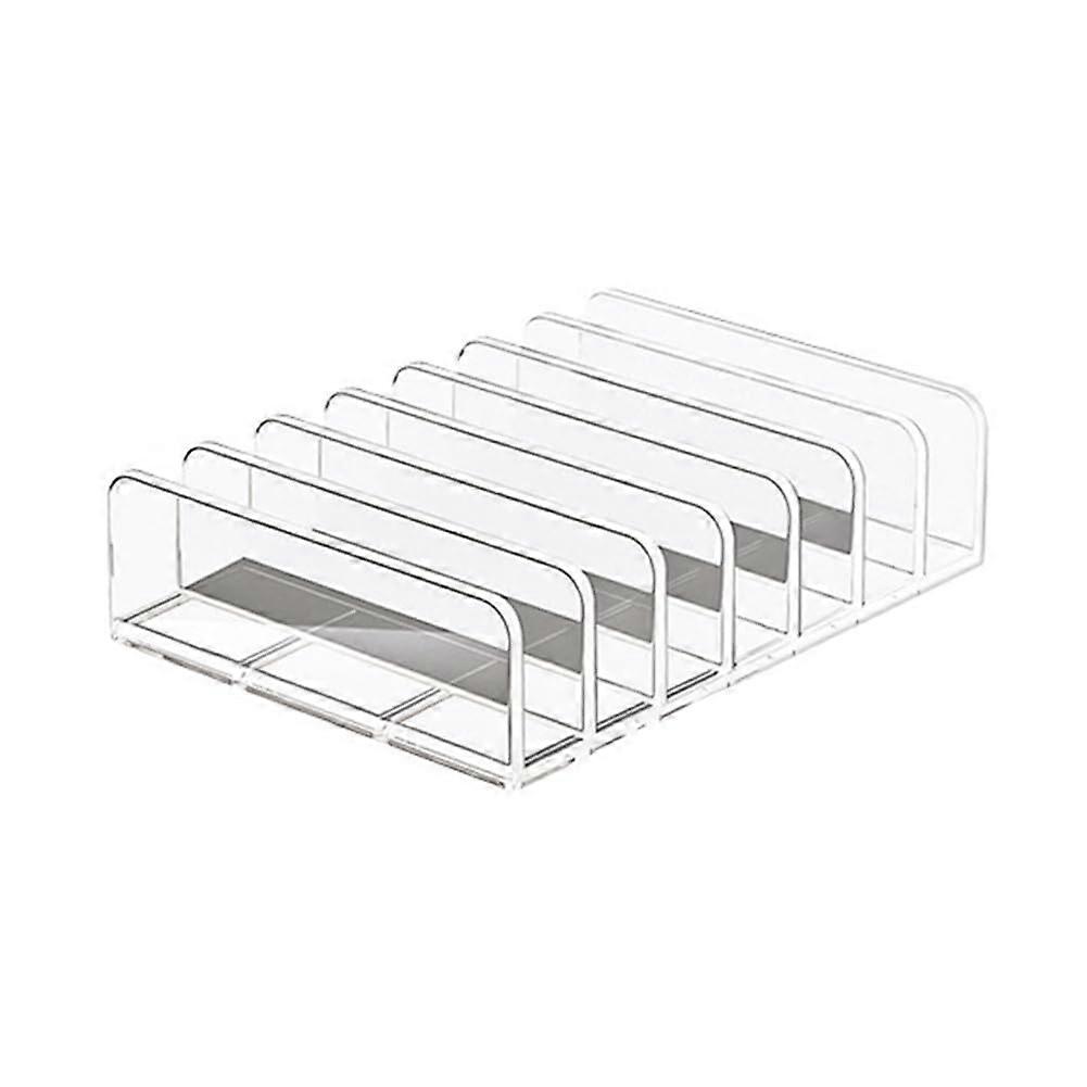 Transparent Plastic CD/DVD Storage Rack Clear Organizer Stand For CDs And DVDs Holds Multiple Discs