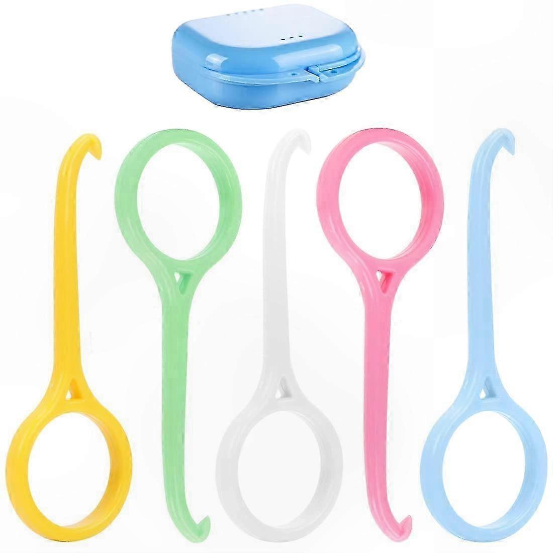 5-Pack Invisible Braces Removal Kit with Denture Case, Aligner Extractor Tool for Clear Braces