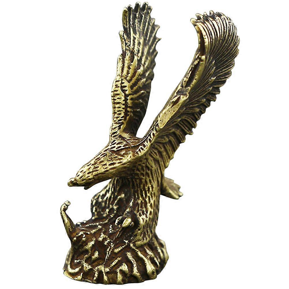 Desktop Eagle Figurine Brass Eagle Sculpture for Decor 5Pcs Set