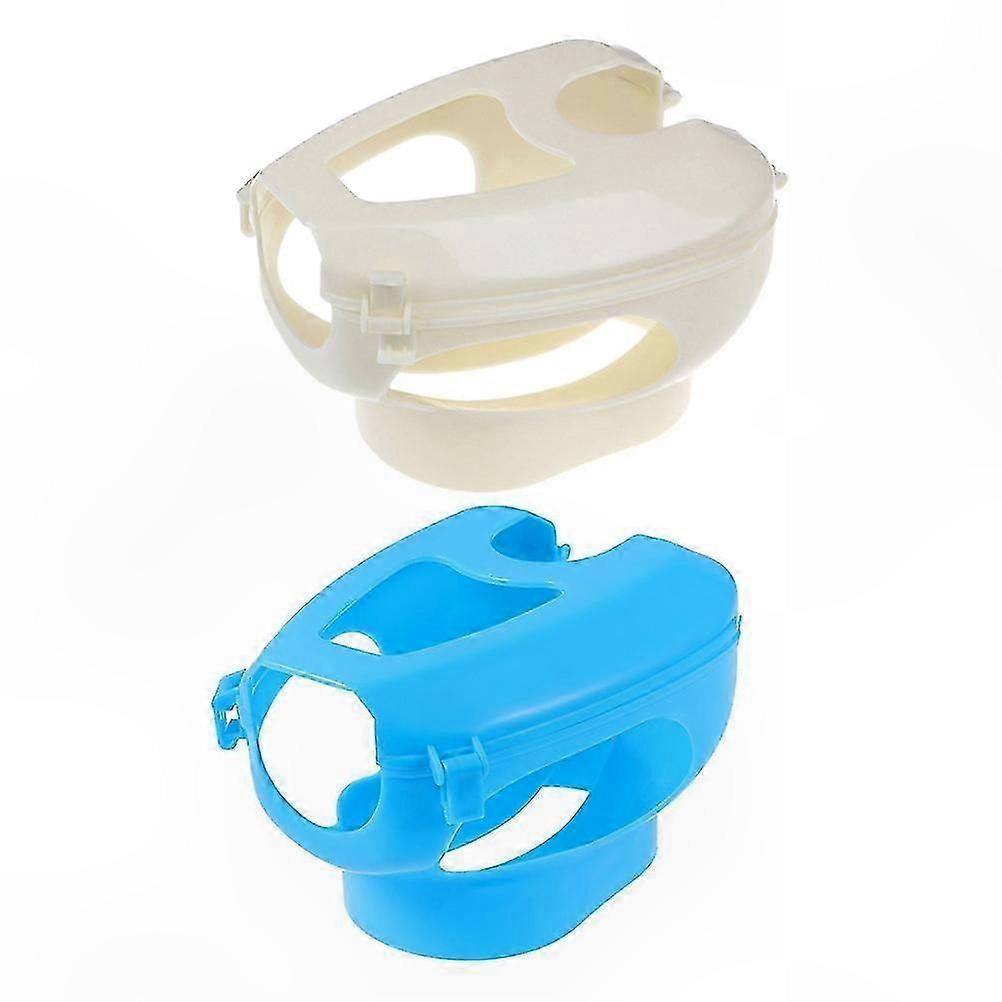 2-Pack Plastic Pigeon Holders for Feeding and Medication, Parrot Rack Accessory
