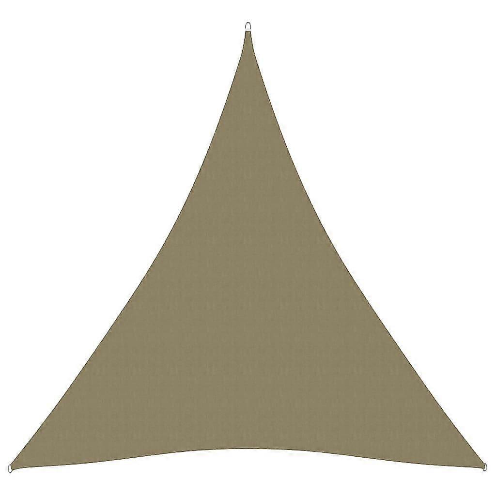Sunshade Sail Oxford Fabric Triangular 5x7x7 M Beige