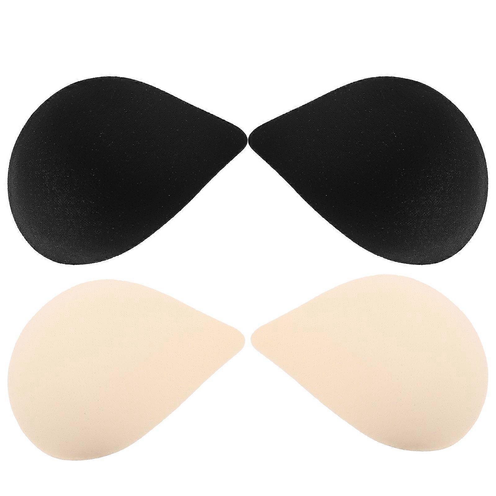 2 Pair of Women Bra Pads Inserts Comfortable Bra Inserts Breathable Bra Pads Supple Pads