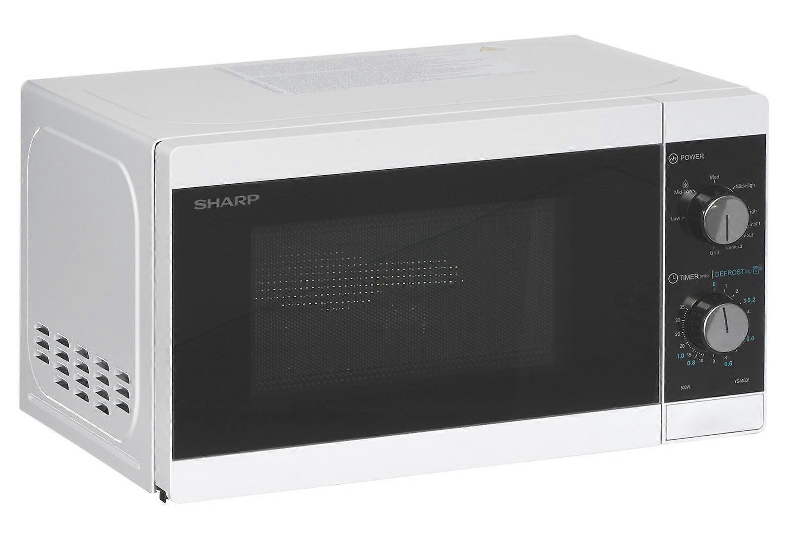 Sharp Yc-mg01e-w Microwave Countertop Grill Microwave 20 L 800 W Black, White