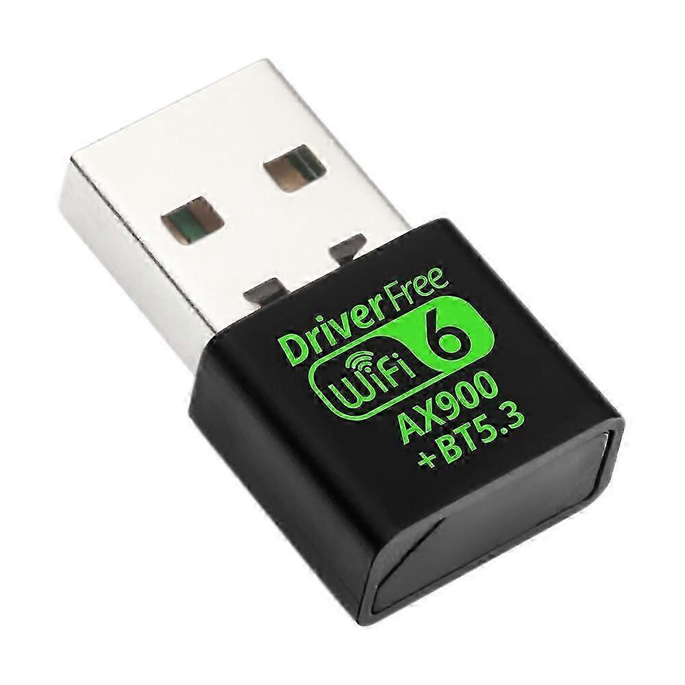 WiFi 6 AX900 Bluetooth 5.3 WiFi USB Adapter Wireless Network Card 2.4G&5GHz Wi-Fi Antenna USB For PC/Laptop Win10/11 Driver Free