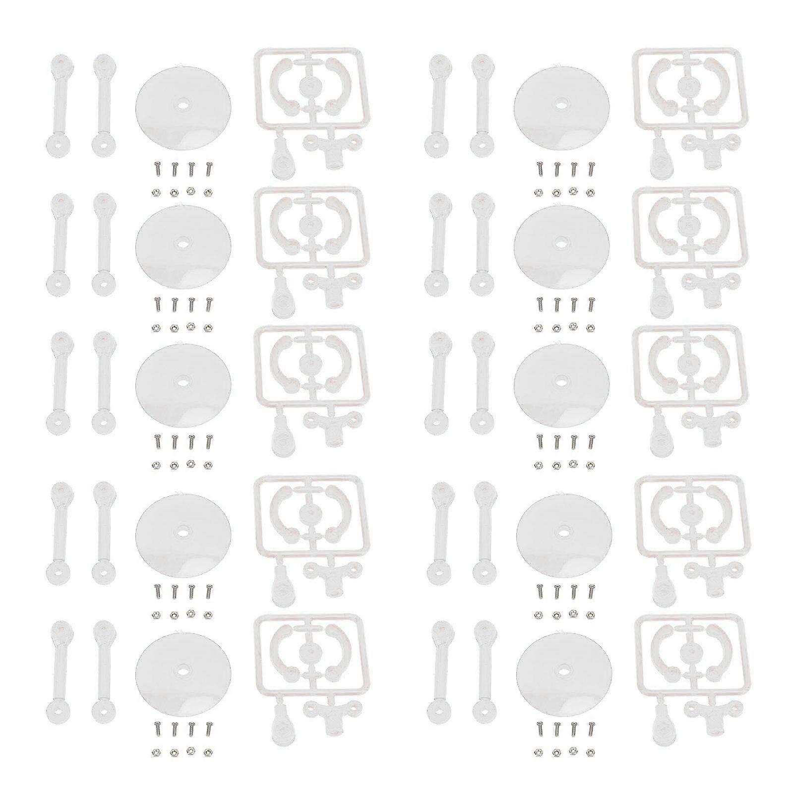 10pcs Action Figure Stand Plastic Action Figure Display Holder Mini Doll Model Support Stand Easy Assembly Clear