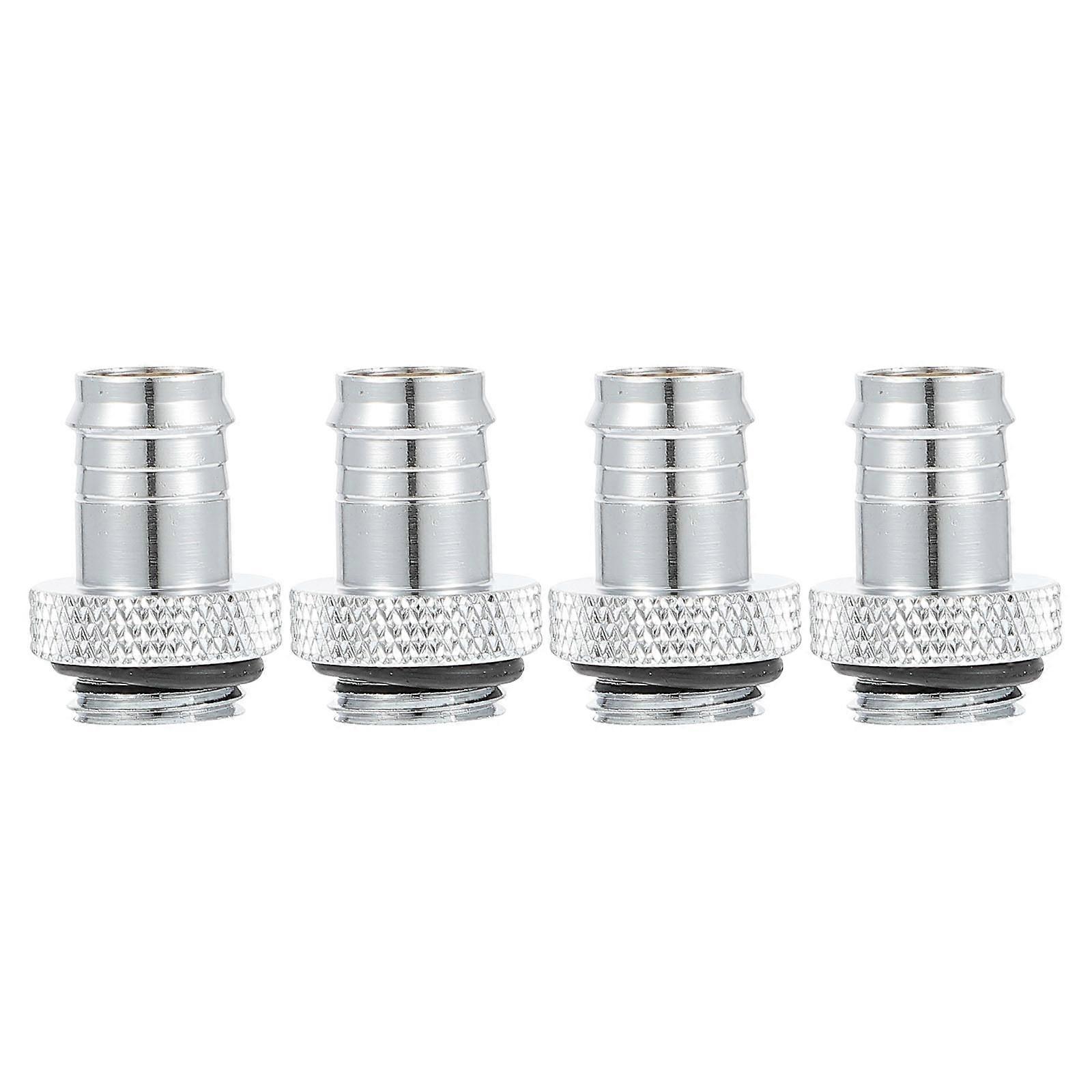 Water Cooling Adapter Copper Tube Connector for Computer Use 8Pcs Set