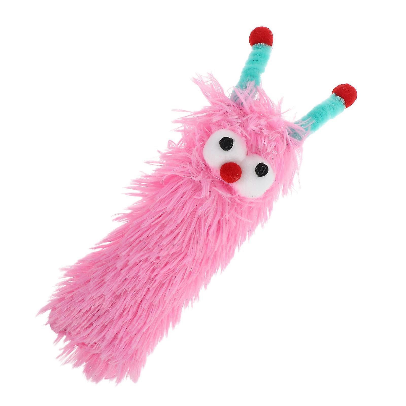 Catnip Plush Caterpillar Pillow Toy for Cats 4Pcs Indoor Entertainment