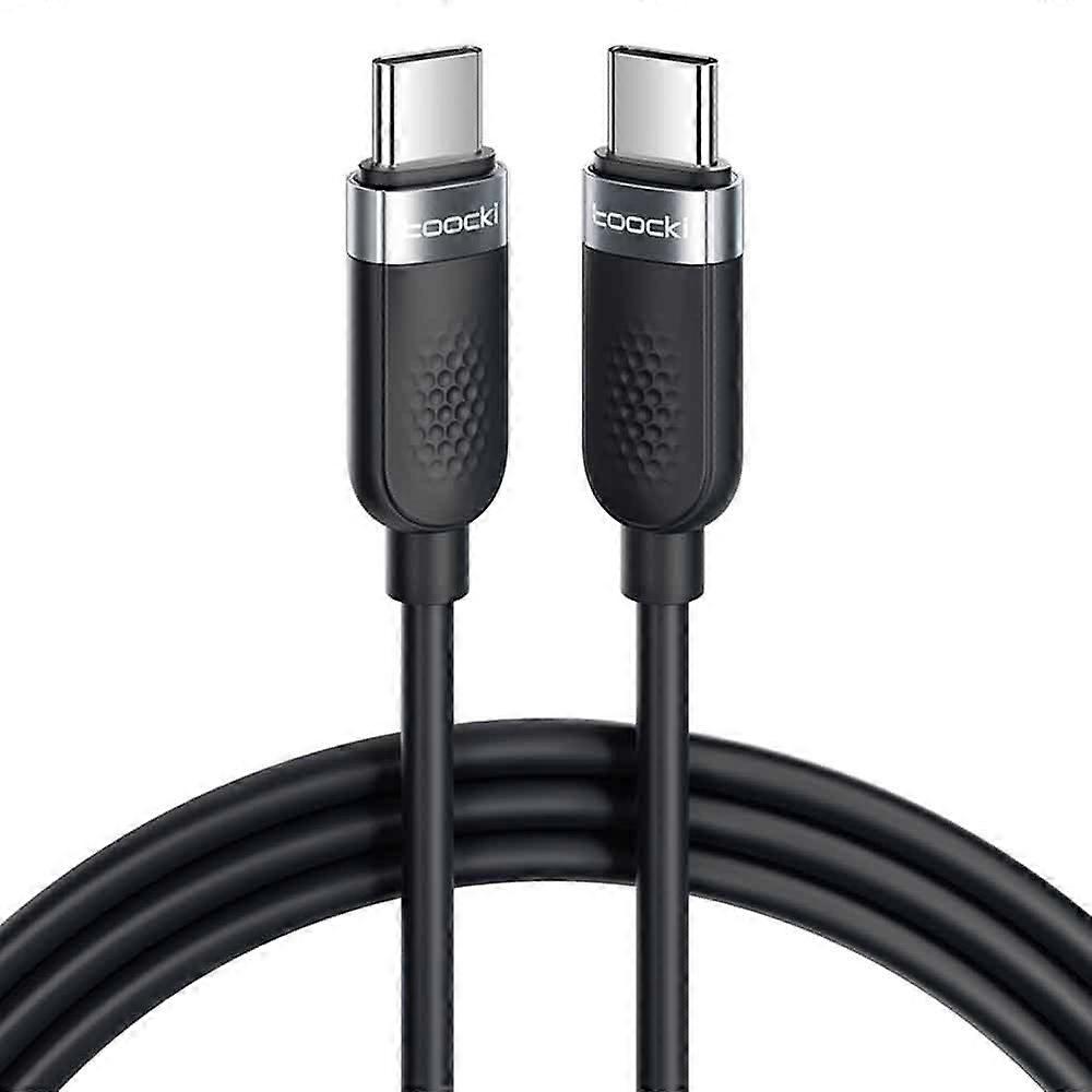 TOOCKI TQ-X90C3 2m 60W PD Fast Charging USB C to USB C Cable 480Mbps Silicone Data Cord