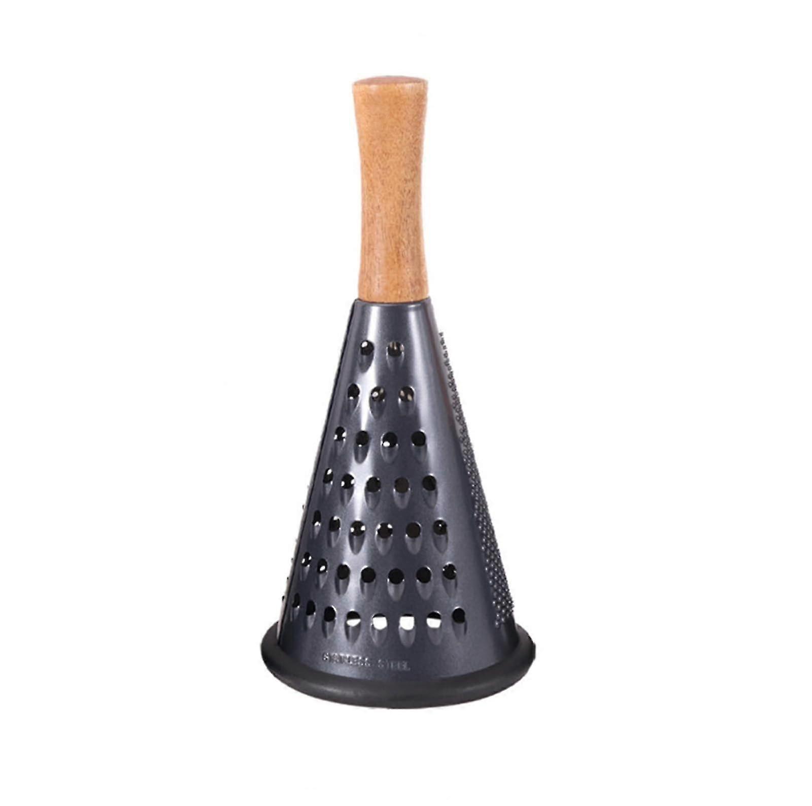 Stainless Steel Cone Cheese Grater for Grating Cheese and Shredding Vegetables, Medium Size 9.4" x 4.3