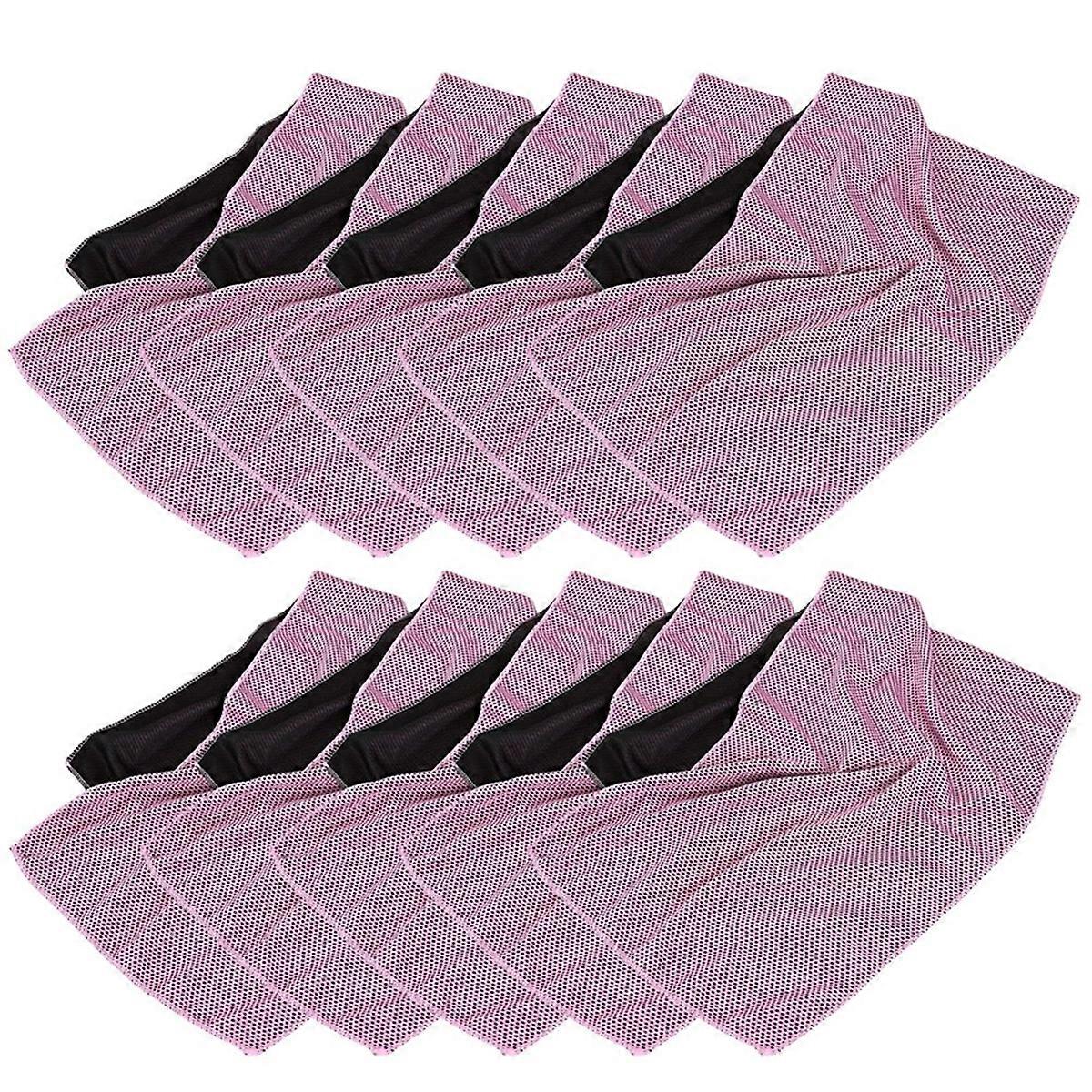 Pink Cold-feeling sports towel, quick-drying, outdoor cooling