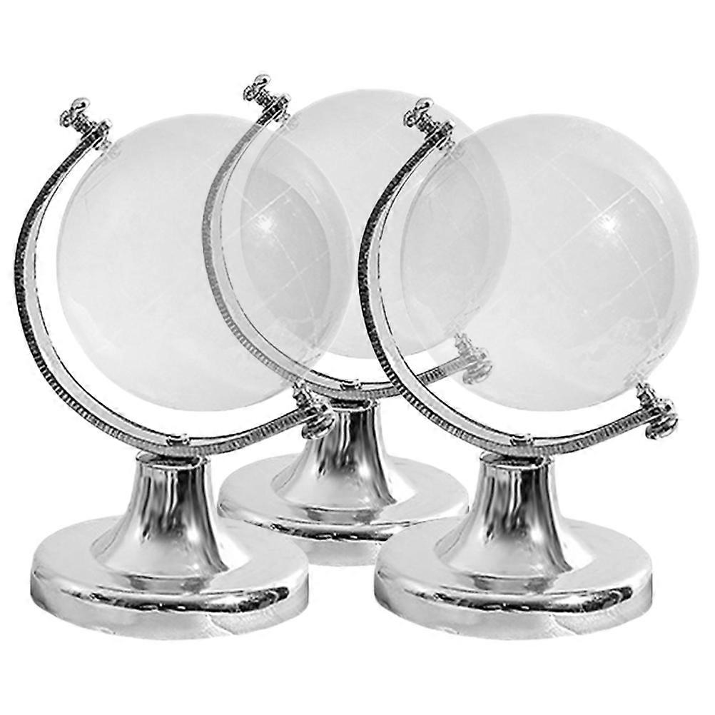 Crystal Globe Globe Model for Decoration 15Pcs Transparent Desktop Ornament