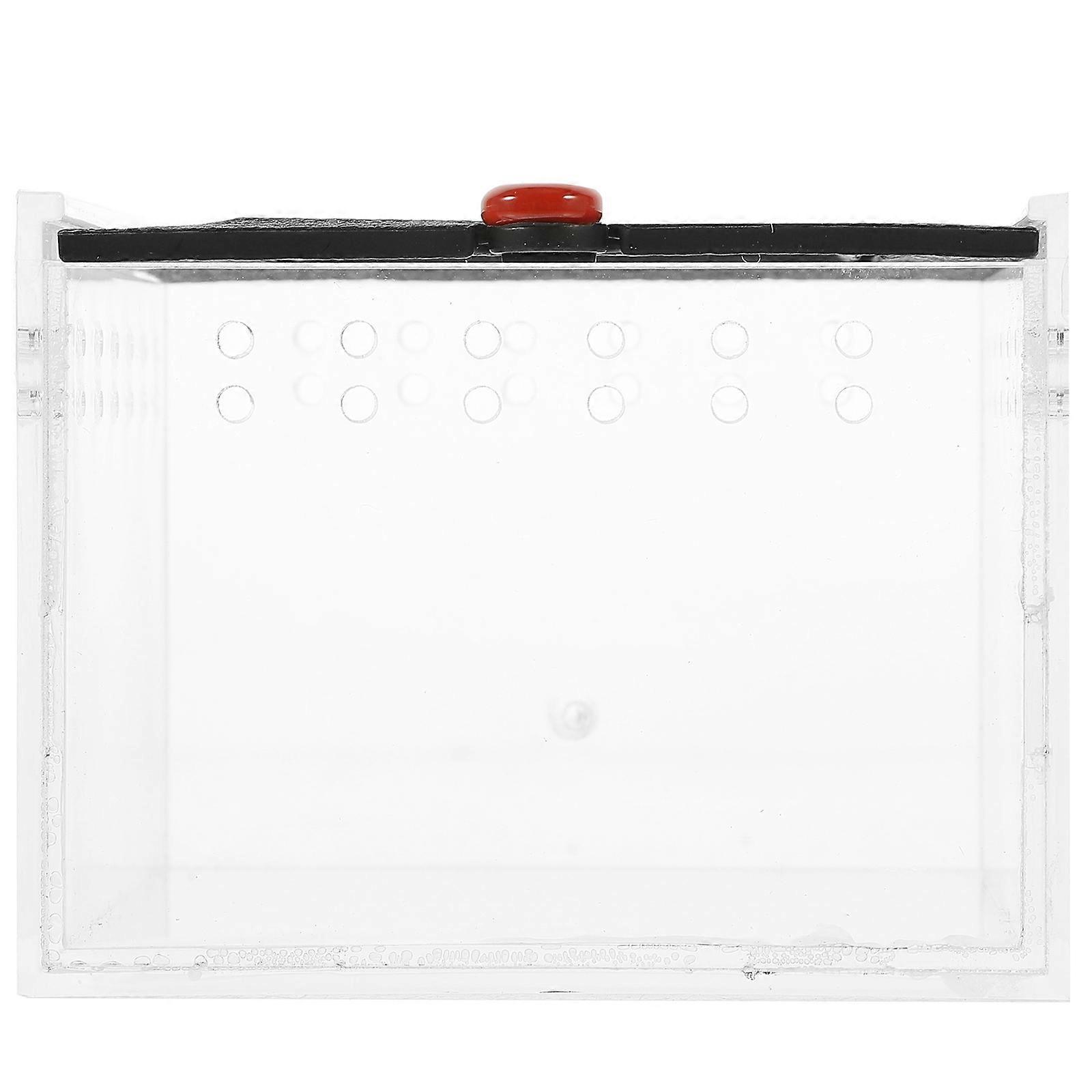 Clear Viewing Spider Enclosure For Small Insects And Spiders 8.5x8.4x6.5cm Reptile Breeding Habitat 2Pcs With Ventilation Function