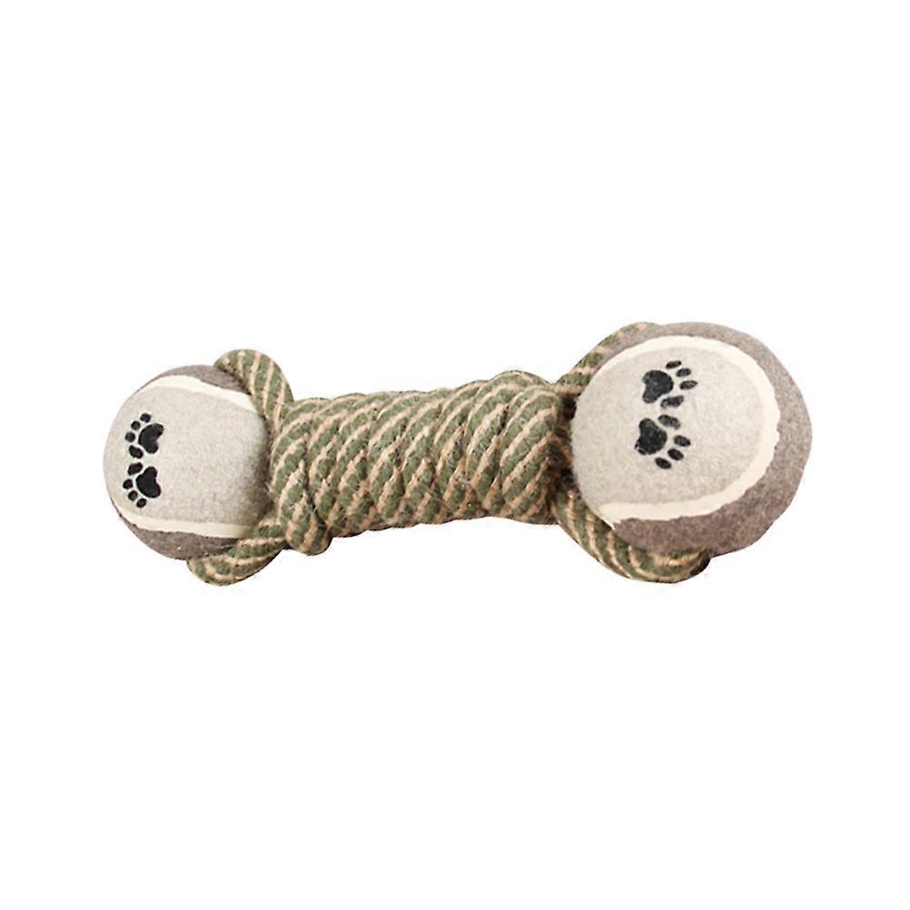 Pet Chew Toys for 3Pcs Weaving Dog Chew Rope Dumbbell Combination