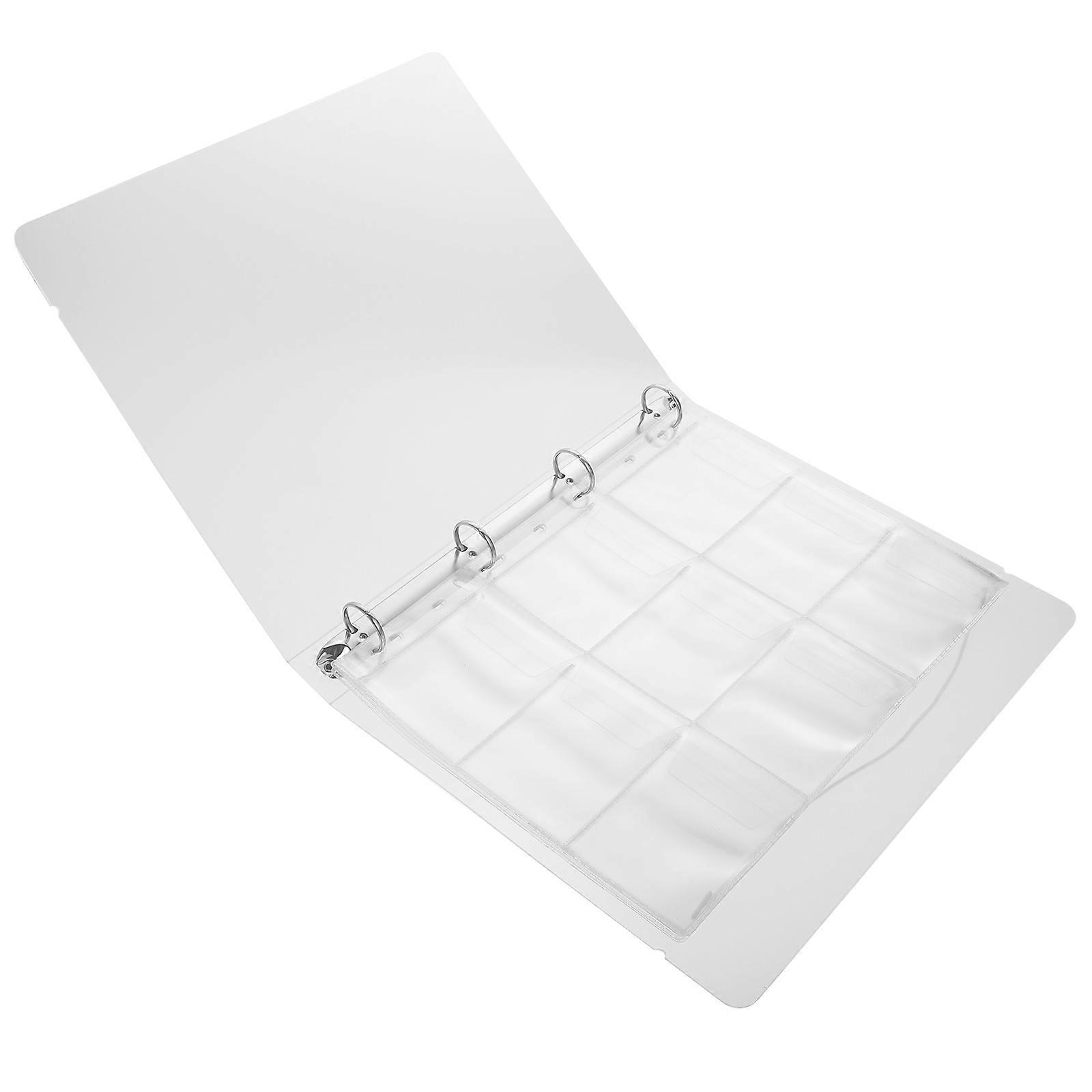 Coin Collection Book Storage Folder For Collectors And Crafters Transparent Design 1Set 8Pcs