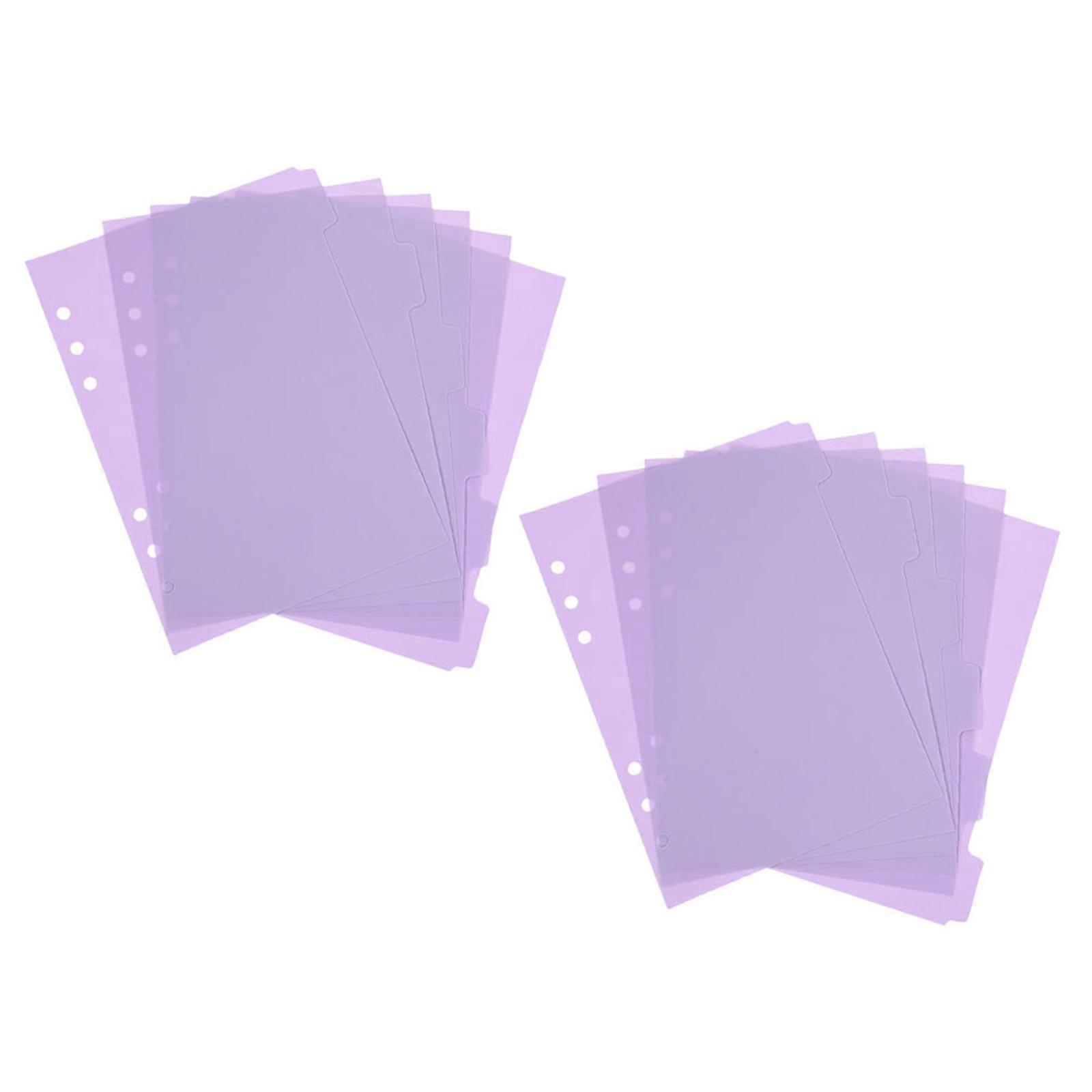 Binder Dividers Purple Notebook Dividers for Study Use 60Pcs