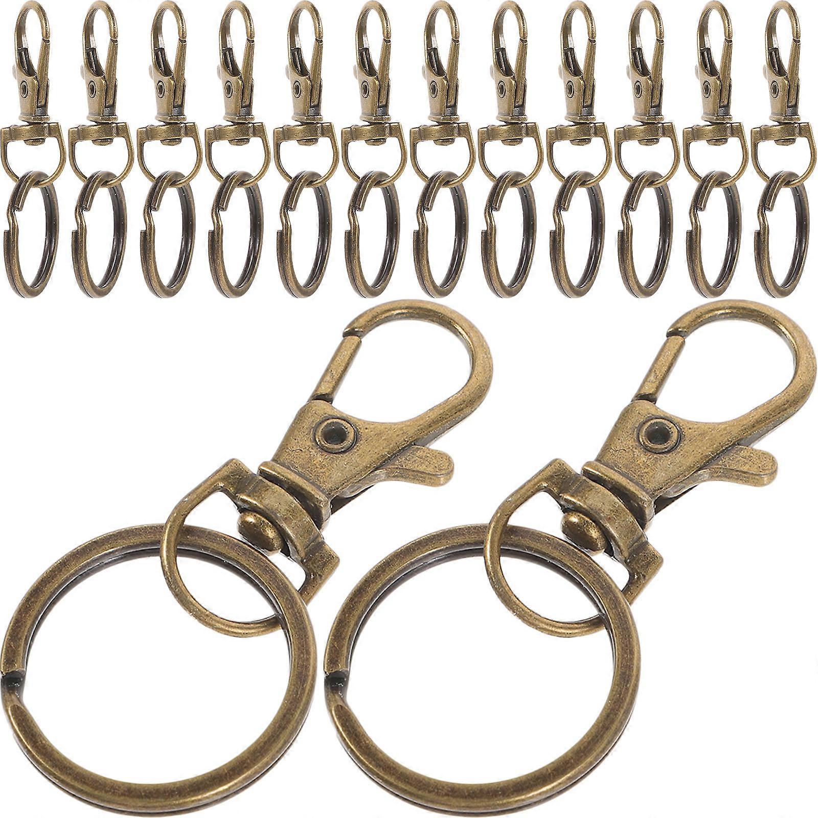 Golden Metal Lobster Claw Clasps Key Rings for Key Use 540Pcs