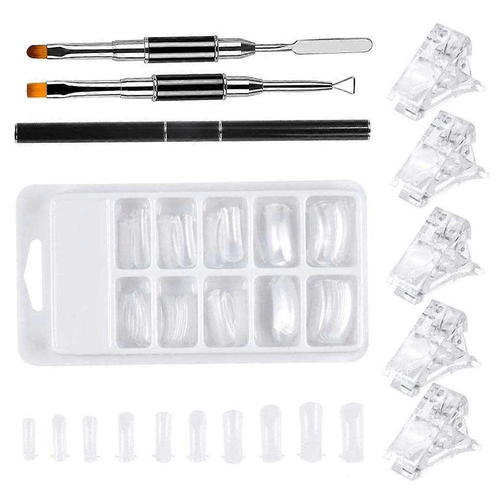 Extension Nails Nail Extension Tips for Decoration 2Sets White Supplies