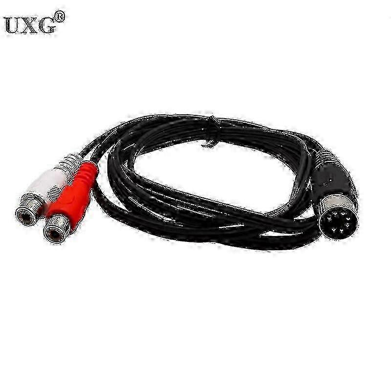 7 Pin DIN Male to 2 RCA Male/Female Adapter Cable for Vintage B&O TV Equipment, 50cm/150cm/5ft/1.5m