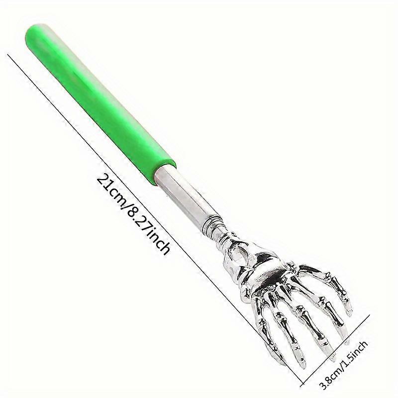 Adjustable Stainless Steel Back Scratcher with Retractable Claw for Portable and Convenient Massage and Tickle Relief