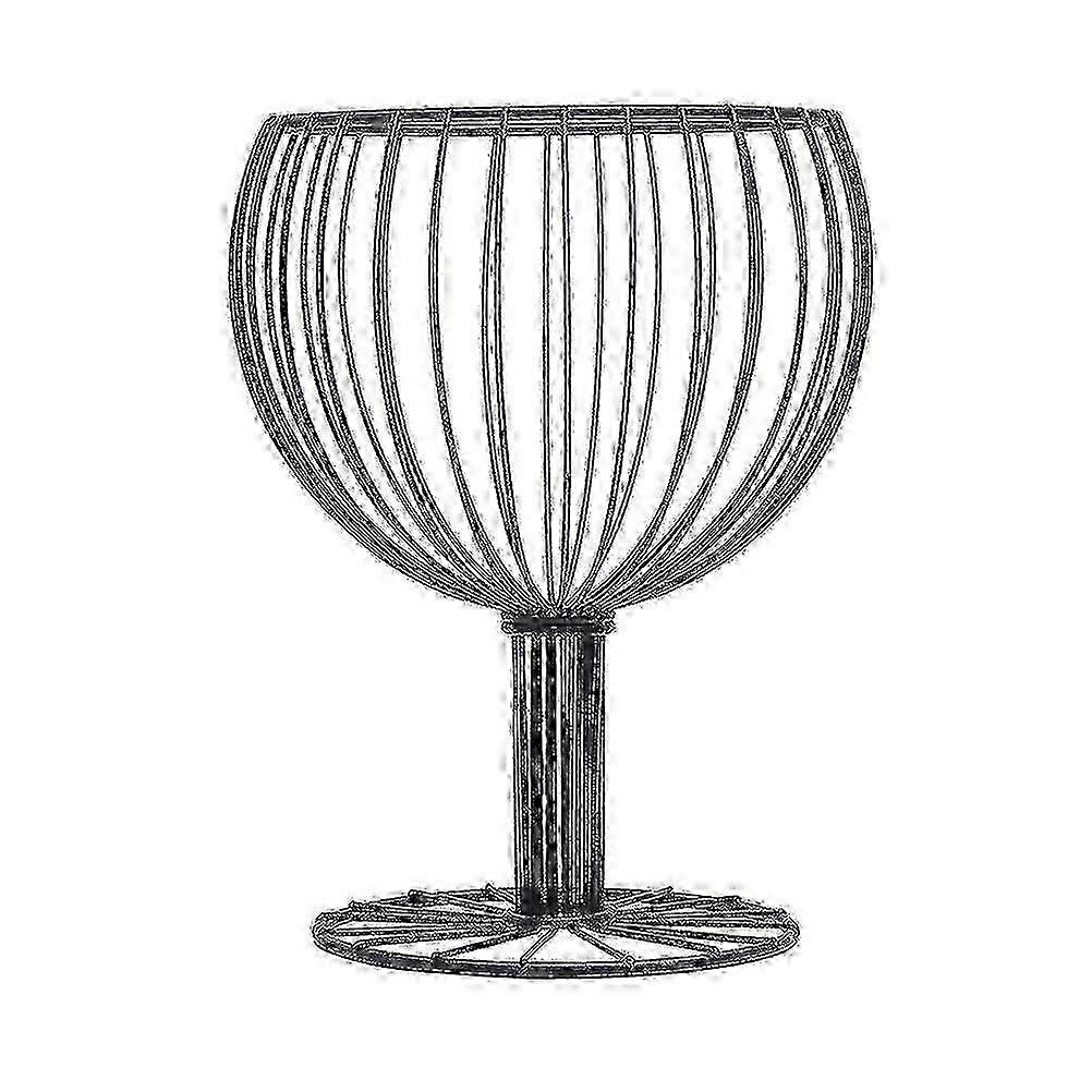 1pc Simple Modern Multi-functional Wine Glass Shape Fruit Basket