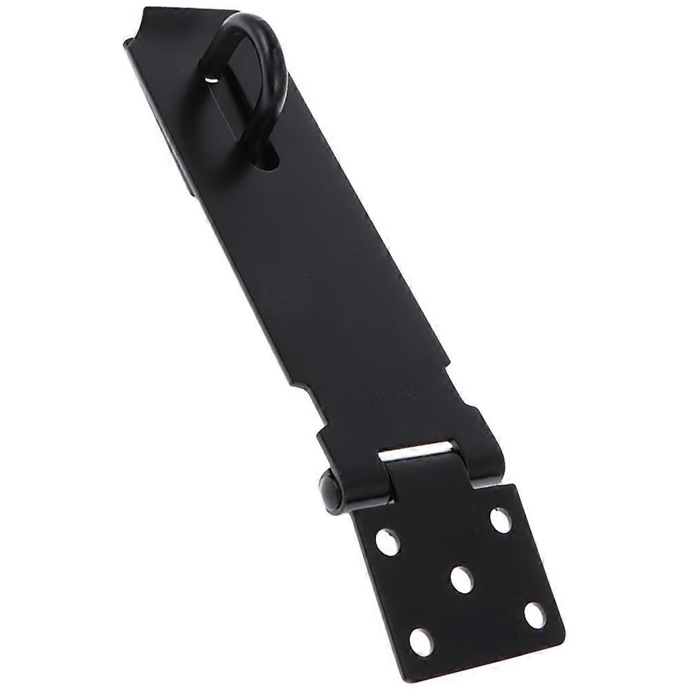 Rectangular Safety Hasp Latch in Black for Office Safety Window Gate Made of Stainless Steel 1Pack