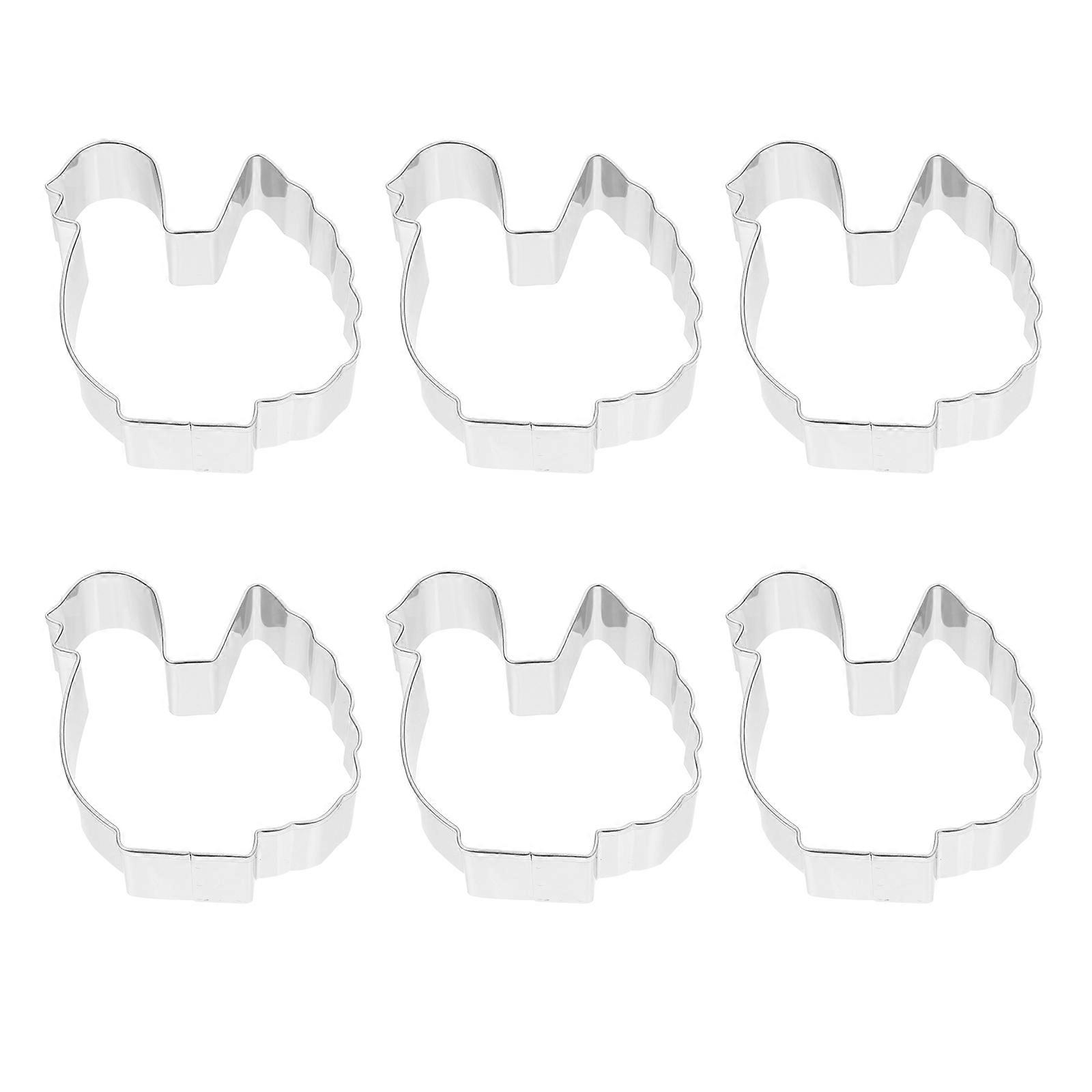 Kitchen Baking Tools Hen Shape Cookie Cutter for Baking 12Pcs Stainless