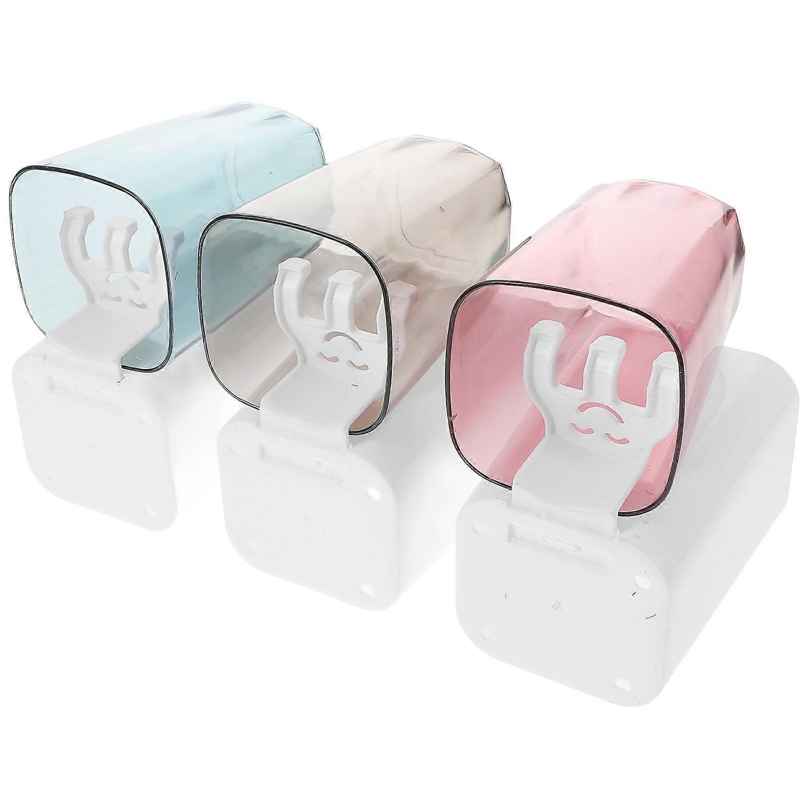 Toothbrush Holder Toothbrush Rack Wall-Mounted Storage Rack 1Set for Home Use