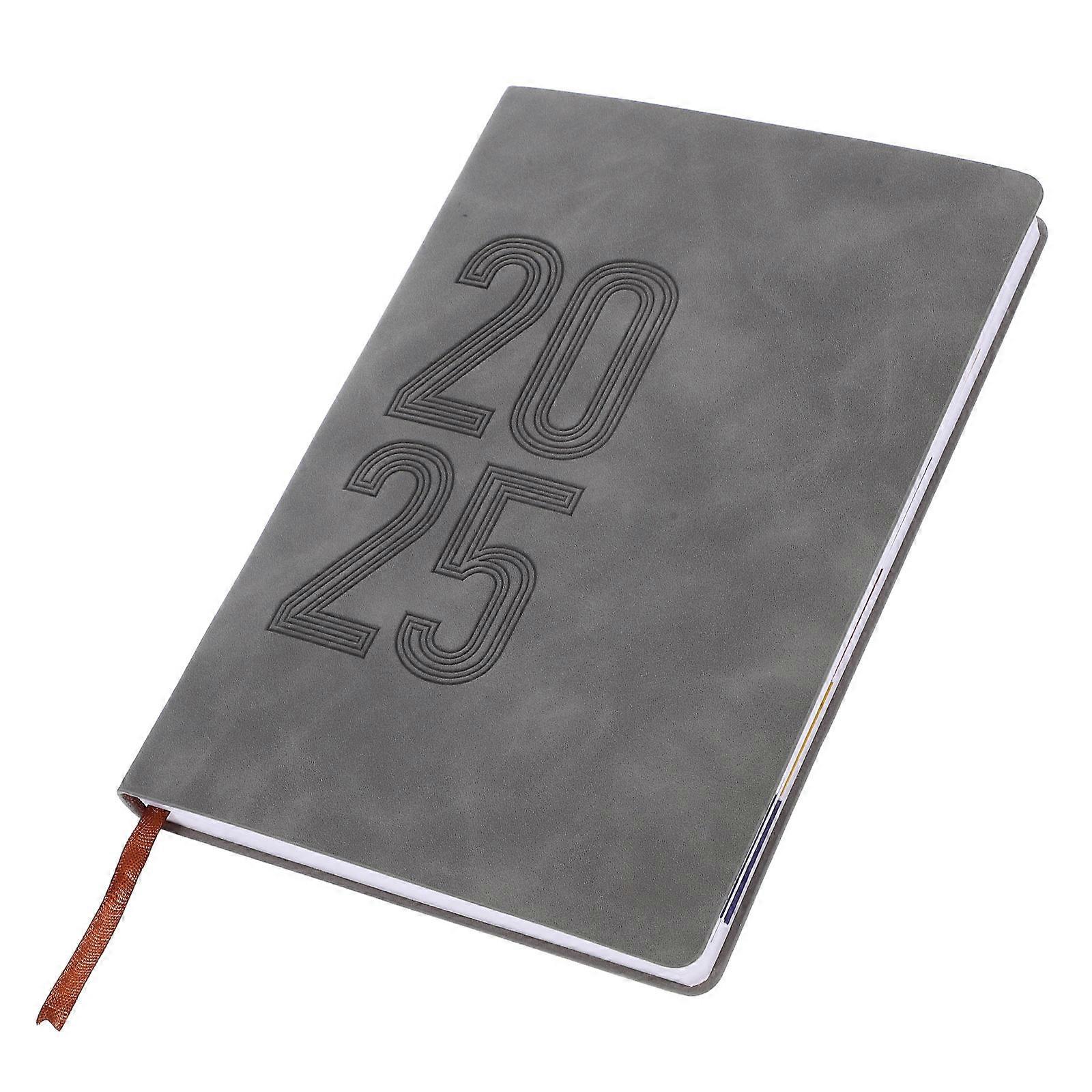 5Pcs Office Work Planner A5 Notepad For Professionals 2025 Yearly Grey Rectangular Functionality