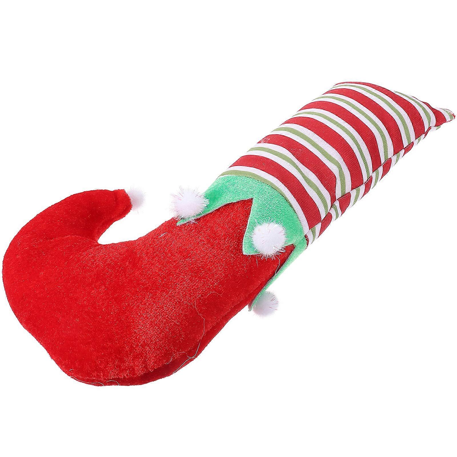 Christmas Tree Leg Hanging Decoration for Party Use 3Pcs Plush Polyester Multi Color