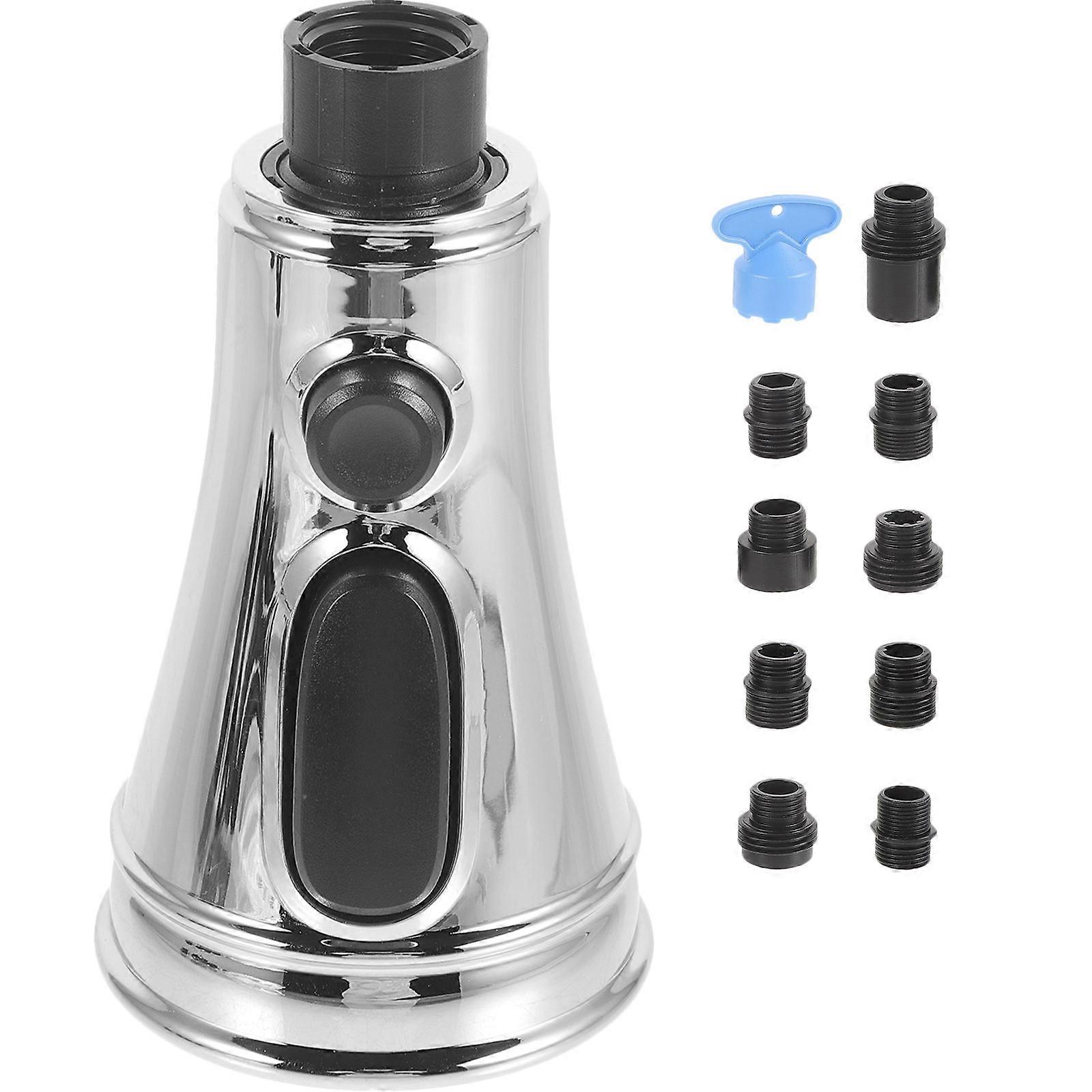 Faucet Spray Head for Kitchen Sink 4Sets Silver Durable Tap Nozzle