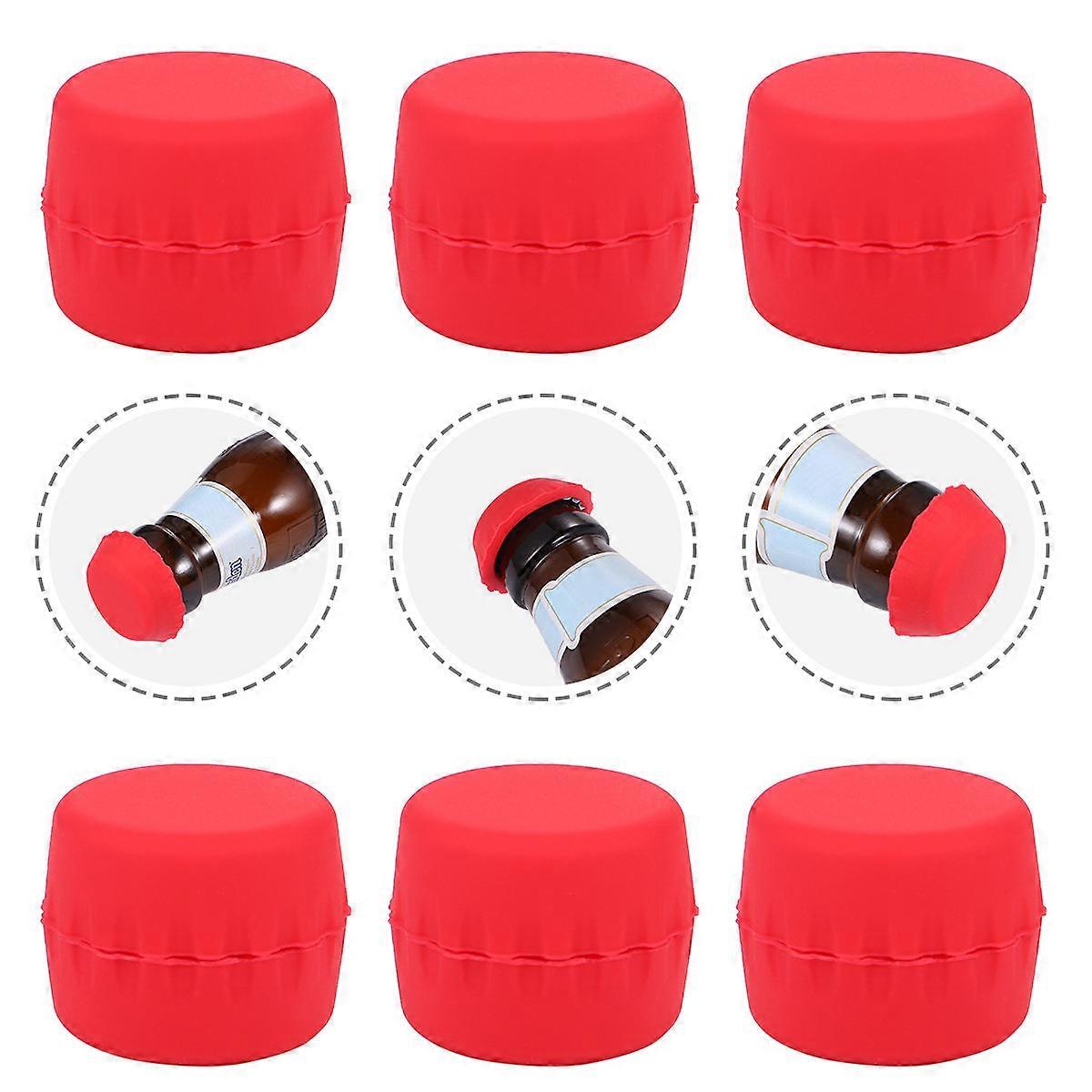 Silicone Bottle Stopperp Keeps Beer 6Pcs