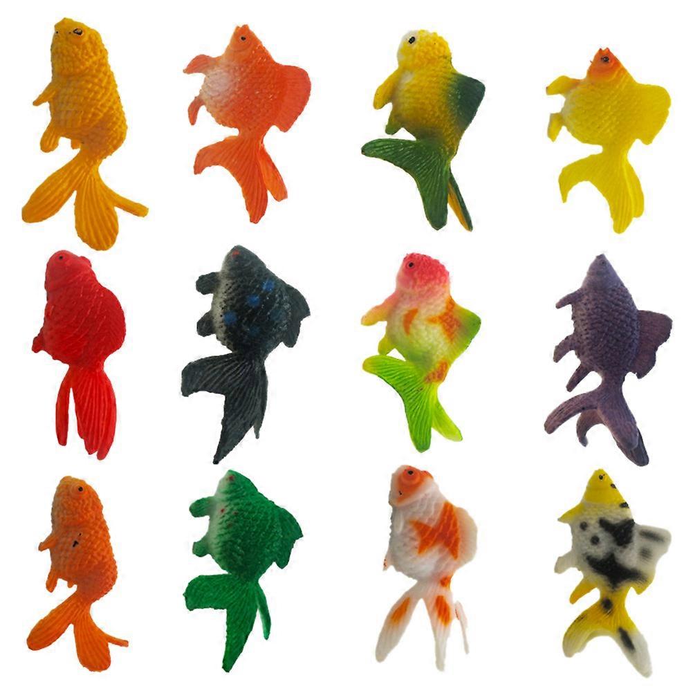Kids Cognitive Toy Goldfish Model for Aquarium Decor 36Pcs Set