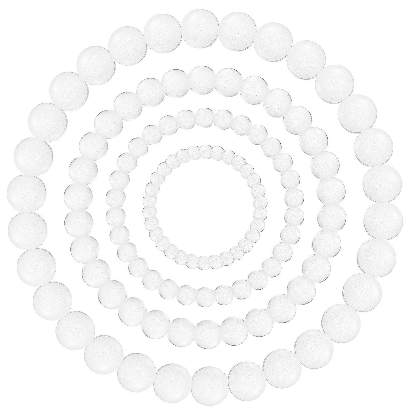 Transparent Resin Beads for Card Making Clear Dewdrop Embellishments 6Pcs