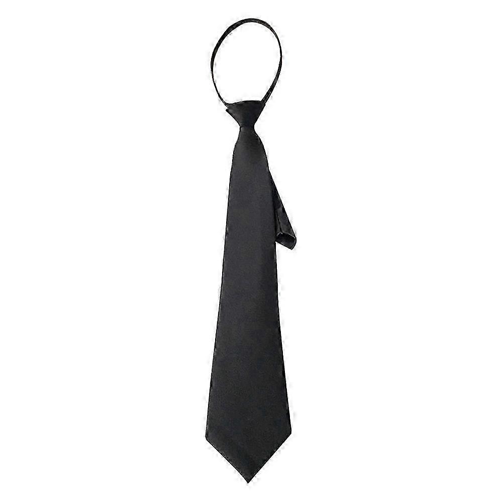 A 40~44cm black student, lazy, and security zipper tie