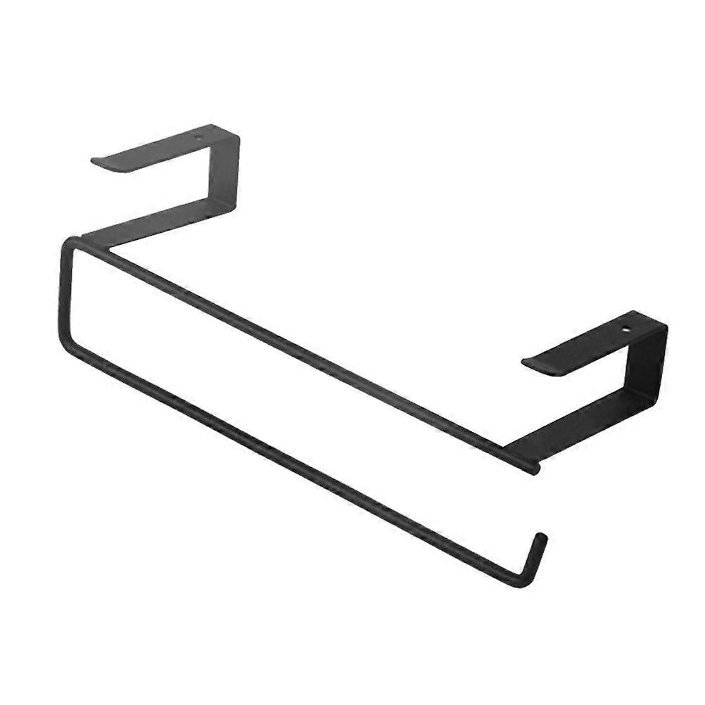 2Pcs Kitchen Under Cabinet Shelf Storage Rack for Wardrobe Black Iron