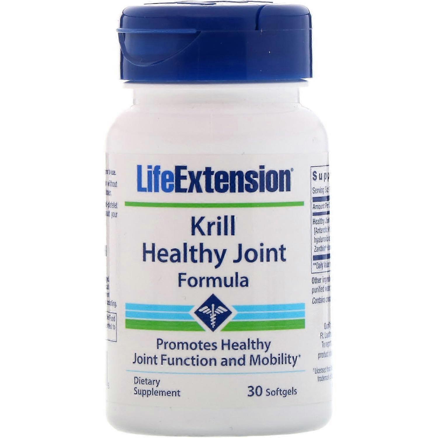 Life Extension, Krill Healthy Joint Formula, 30 Softgels