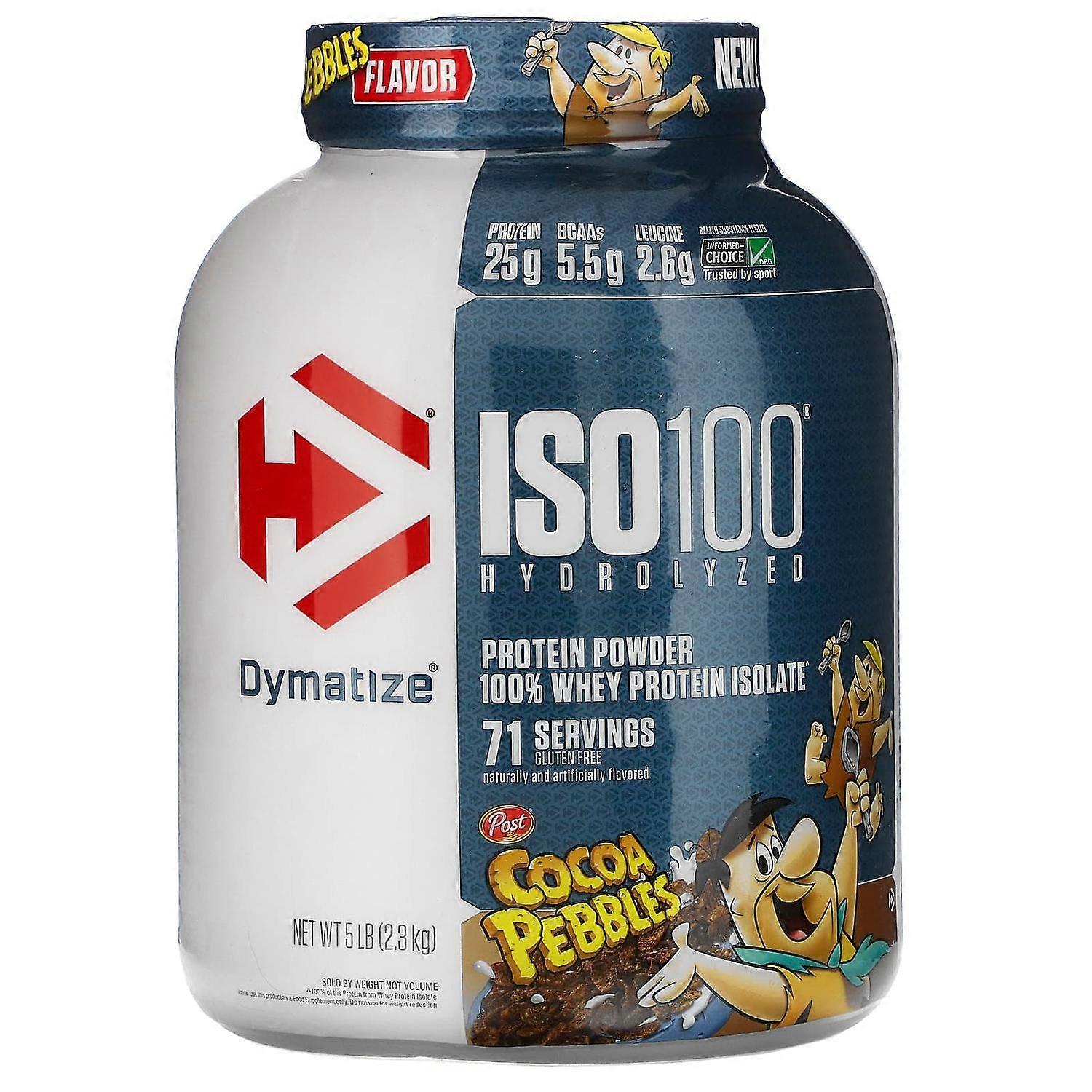Dymatize, ISO100 Hydrolyzed, 100% Whey Protein Isolate, Cocoa Pebbles, 5 lb (2.3 kg)