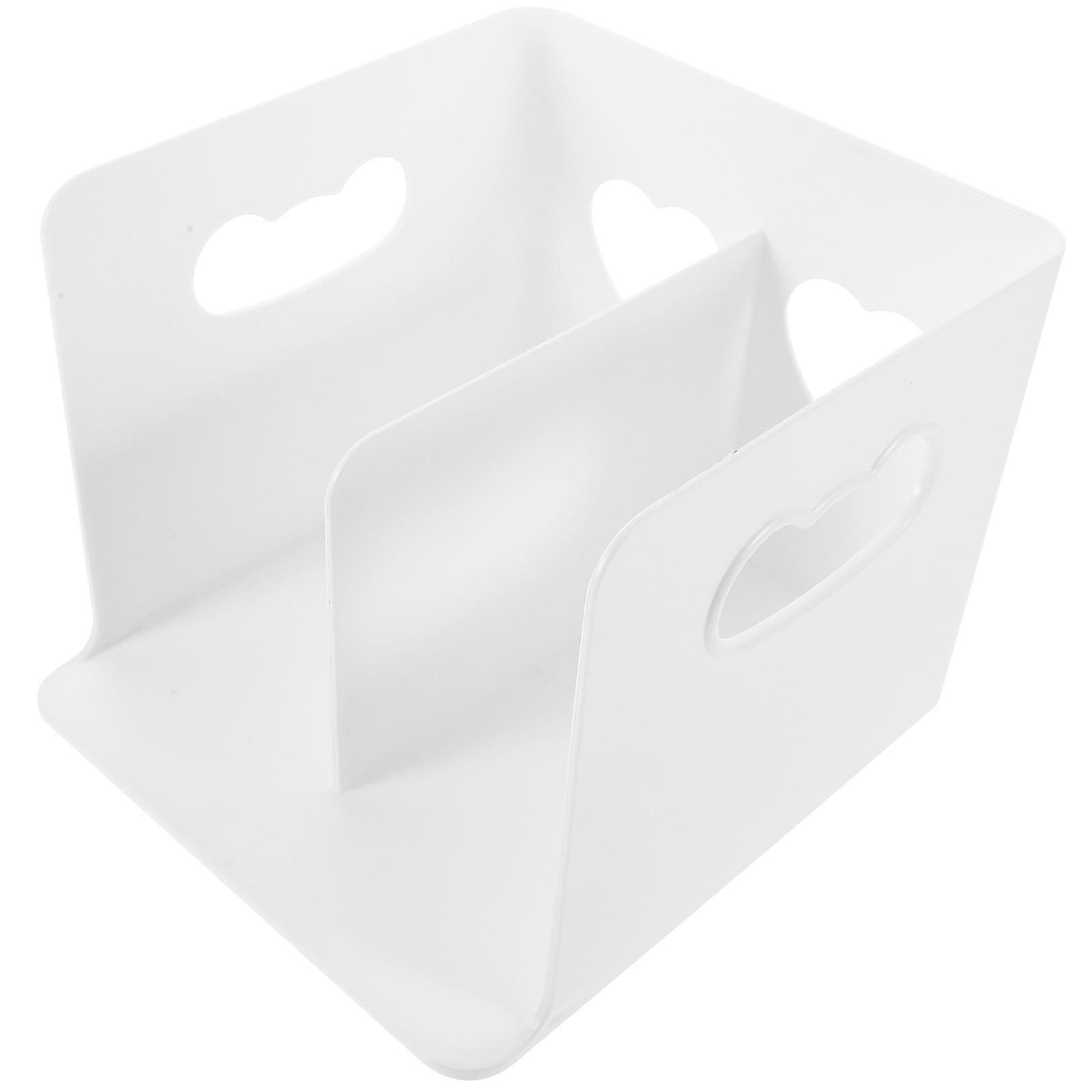 Multi-Function Book Organizer Book Support Stand Home Office File Book Stand White PP Material For 1Pack