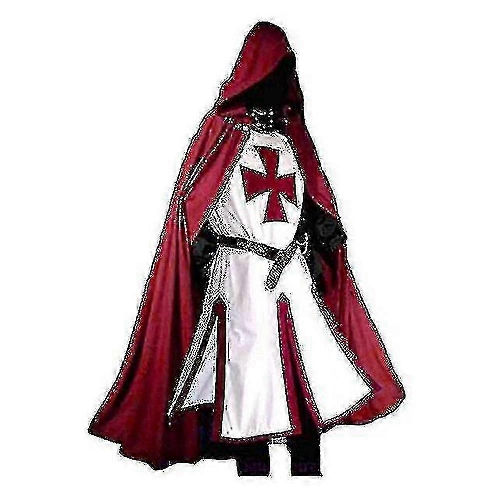 中世十字軍騎士団テンプル騎士団男性用コスチューム