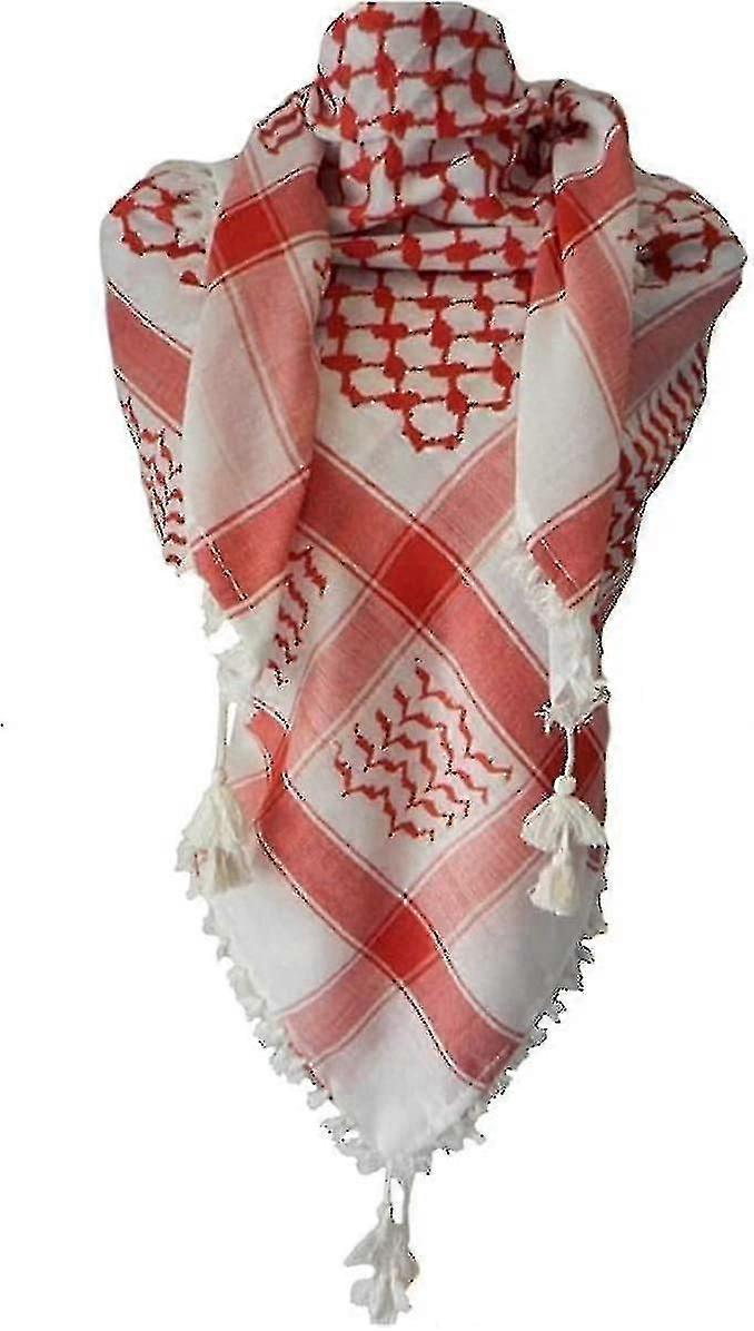 パレスチナスカーフ, Keffiyeh, Arafat Hatta, Wide with Tasells, Shemagh Keffiyeh Arab Houndstooth100%