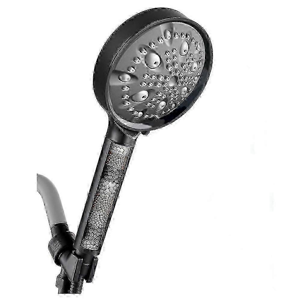 Filtered Shower Head with Handheld,10 Spray Mode Showerhead with Filters,Reduces Dry Itchy SkinBlack Edition miao8