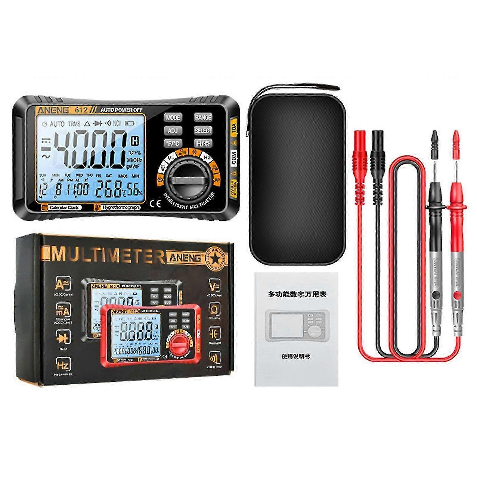 Smart Multimeter for Electricians, Multifunctional Electrical Tester 4000 Counts Digital Curent Voltage Capacitors Tester