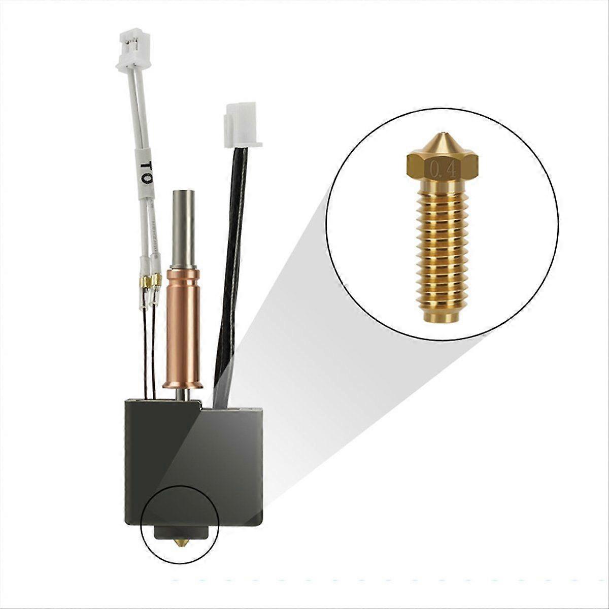 3D Printer Hotend Kit for Kobra3 with 0.4mm Brass Nozzle