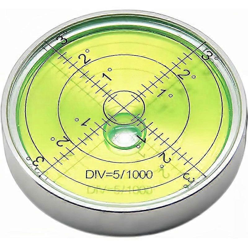 Round Bubble Level 2.4 inch 60 mm accuracy round high precision aluminum target eye RV level bubble level for RVs, campers, trailers, construction, CN