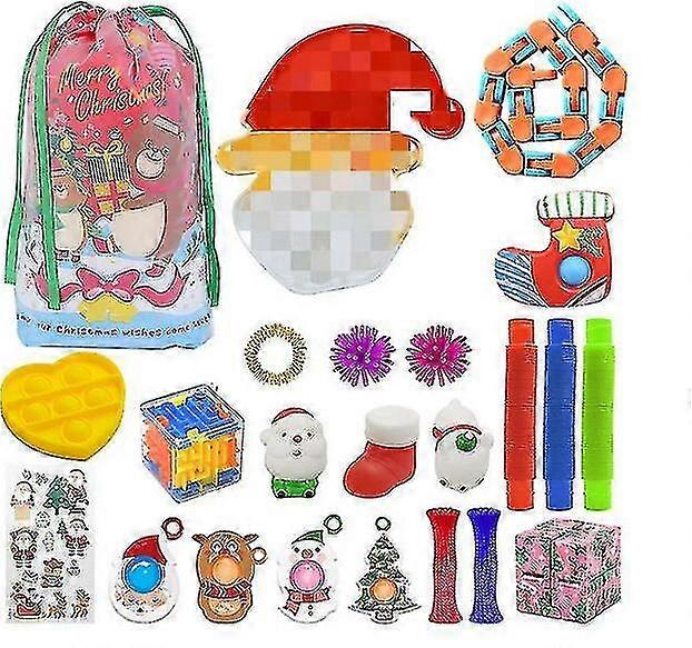 Χριστουγεννιάτικο Ημερολόγιο Advent Δώρο Παιχνίδια Fidget Ανακούφιση από το Στρες Παιχνίδι Fidget Κουτί Τυφλού για Παιδιά 25-26 ετών