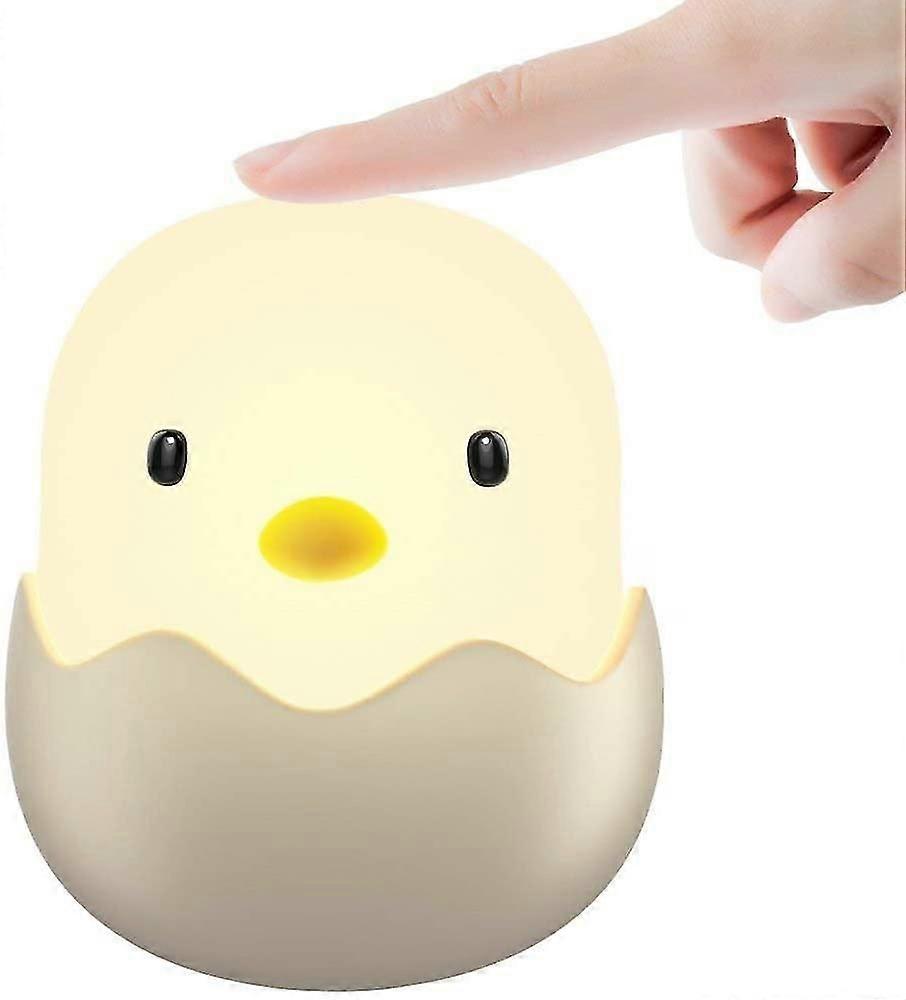 LED Rechargeable Night Light for Kids with Touch Sensor, White