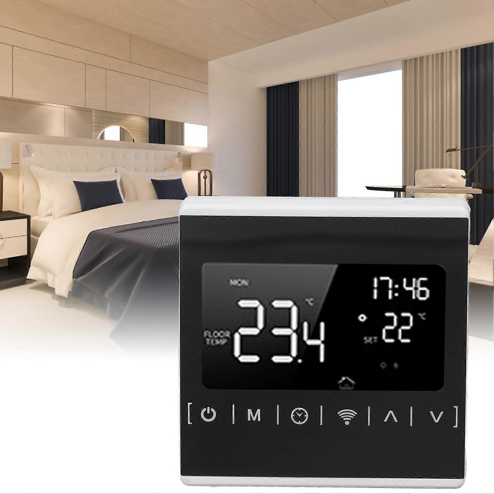 WiFi Smart Thermostat LCD Display BT APP Control Temperature Controller Electric Heating AC85‑250V