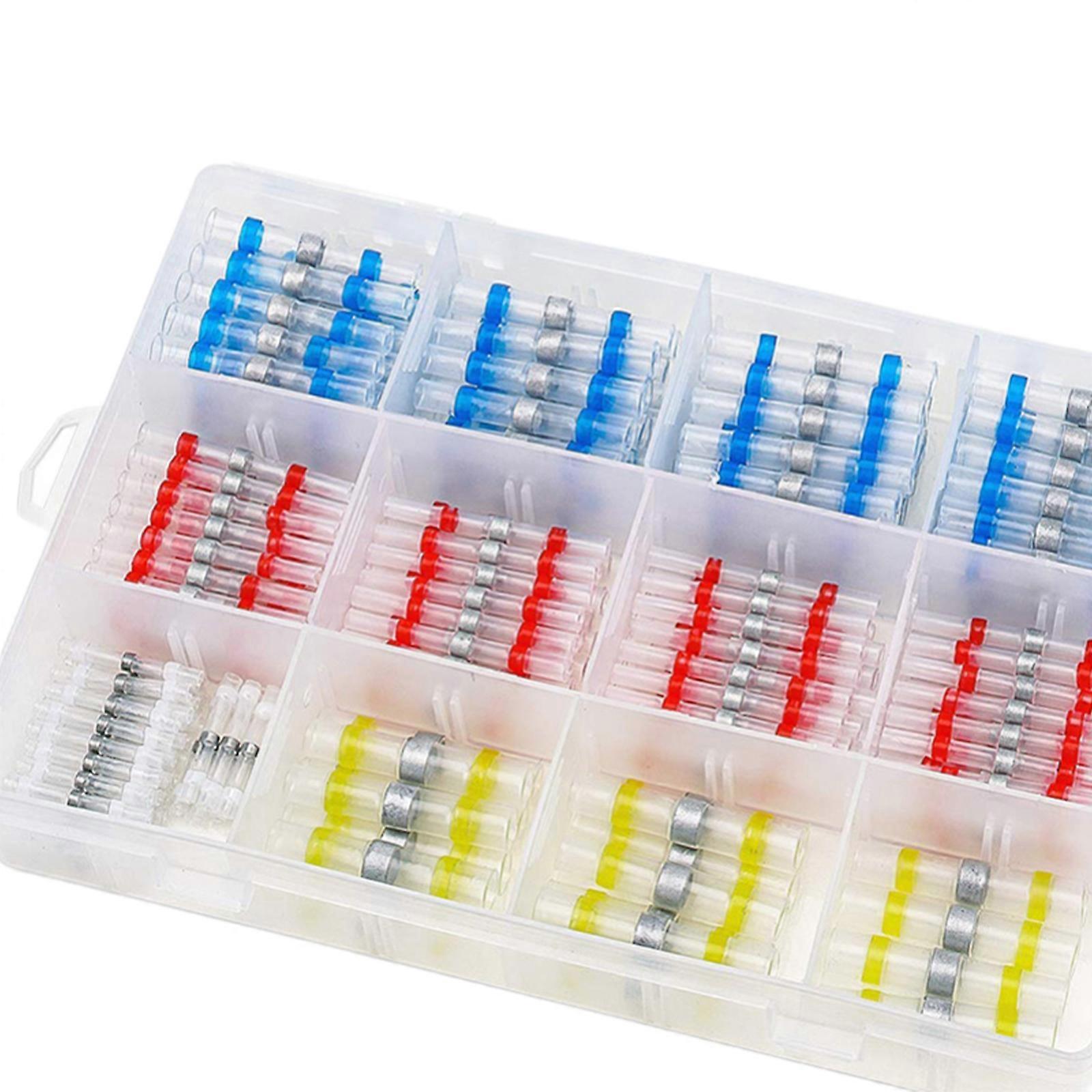 300Pcs Heat Shrink Self Soldering Butt Connector Solder Seal Wires Connectors Kits Waterproof Wires Solder Stick Splices Multicolor