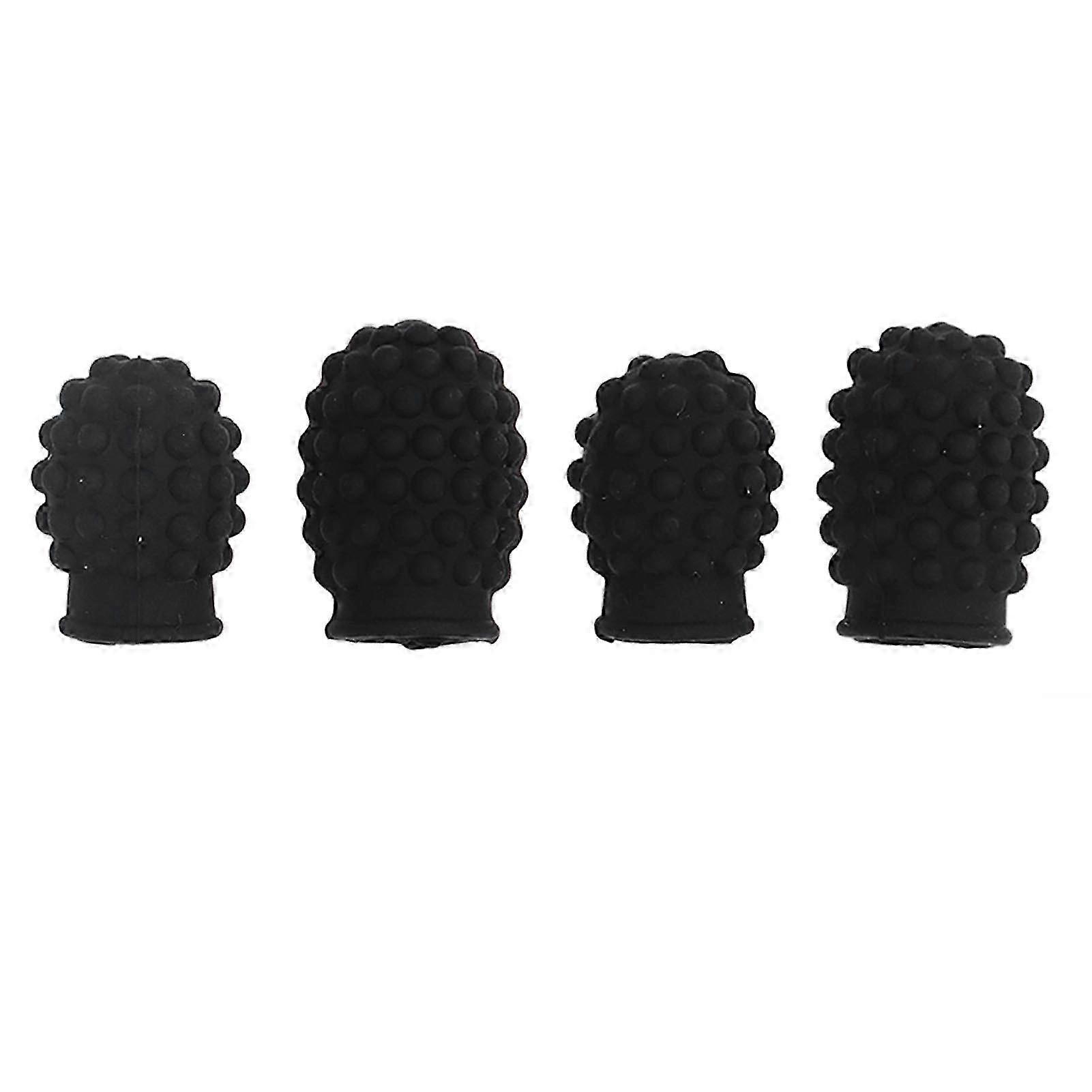Drum Mute Silicone Tips Set 4Pcs - Drumstick Dampeners Caps Noise Reduction